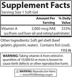 Carlson - Vitamina A, 10000 UI (3000 mcg RAE), 250 Softgels