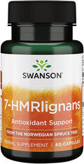 Swanson 7-Hmrlignans de Picea de Noruega 40 mg, 60 Cápsulas