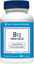 The Vitamin Shoppe Vitamina B12 1000mcg - 300 Comprimidos Sublinguales