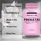 Research Labs Vitaminas Prenatales con Metilfolato y DHA - 60 Cápsulas
