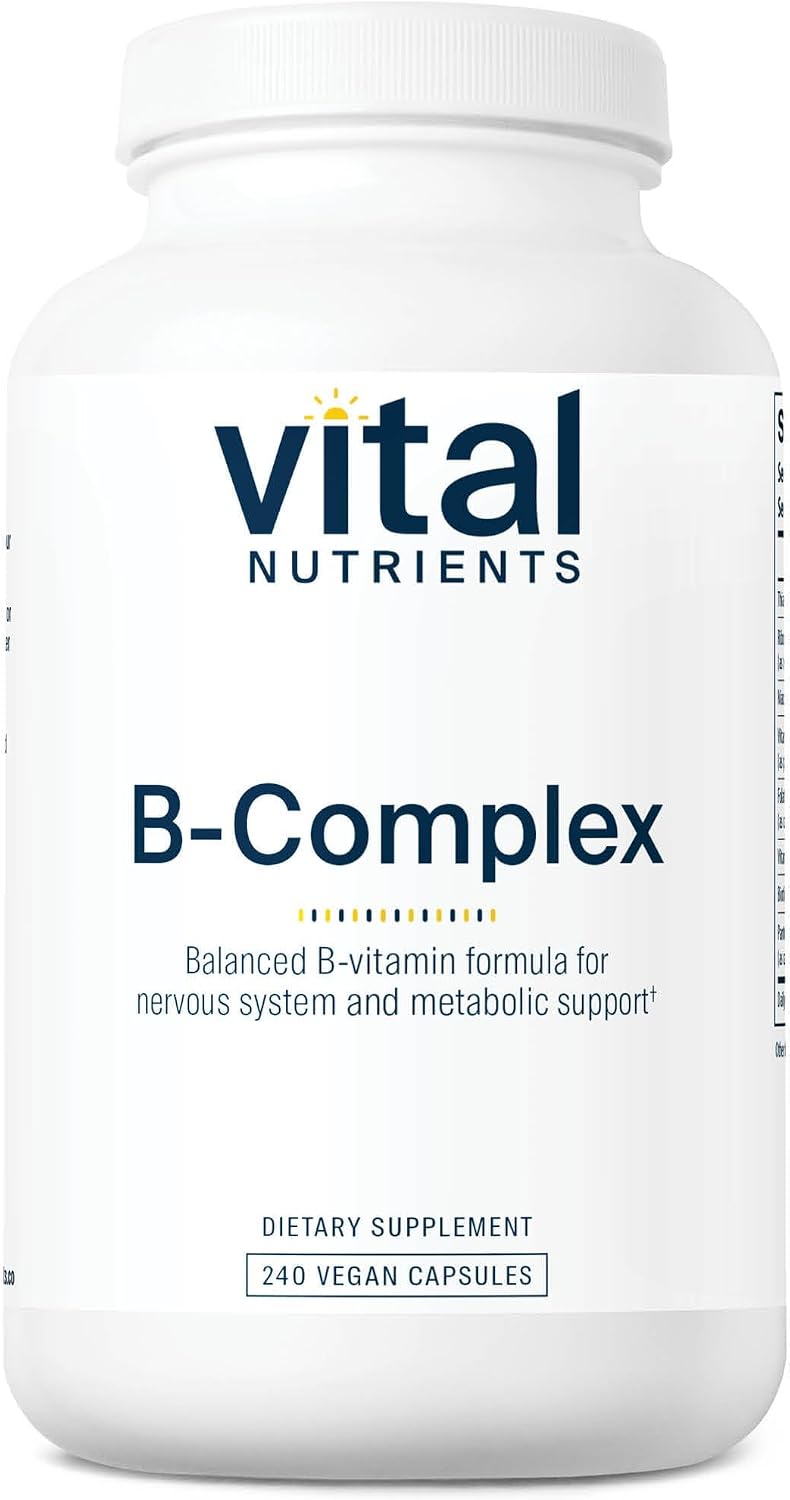 Vital Nutrients B Complex - High Potency Methylated B Vitamins - Vegan - 120 Capsules