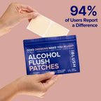 iBLUSH Parches para el Rubor Alcohólico – Soporte Discreto ante el Enrojecimiento y Malestar al Beber | Opción No Ingerible para el Asian Glow | 12 Parches