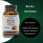 Barlowe's Herbal Elixirs Butea Superba Extract 30:1 - 600 mg por cápsula - 60 cápsulas veganas