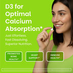 EZ Melts Vitamina D3 5000 IU Vegana - 90 Comprimidos Disolubles Sabor Manzana Verde - Sin Gluten, No-GMO