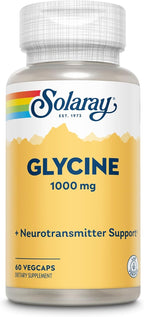 SOLARAY L-Glicina, Cápsula Vegetal (Envase Plástico) | 60 unidades