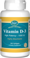 Baar Vitamina D-3, Softgels