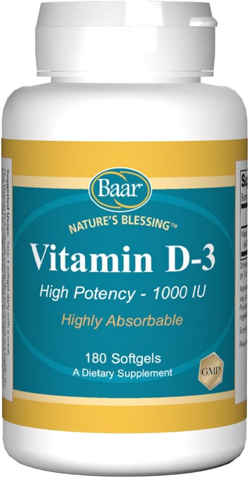 Baar Vitamina D-3, Softgels