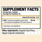 CHOQ Tongkat Ali Extract 100mg - LJ100 Longjack - 30 Cápsulas