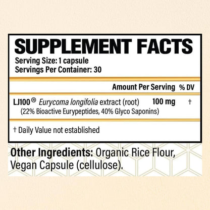 CHOQ Tongkat Ali Extract 100mg - LJ100 – Cápsula vegetal: Hecha de celulosa vegetal, apta para veganos. – Image 6