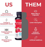 LIVS Vitamina B12 Gummies - 1500 mcg de Metilcobalamina Vegana - Suplemento para Energía, Metabolismo y Nervios - 60 Gominolas Sabor Frambuesa