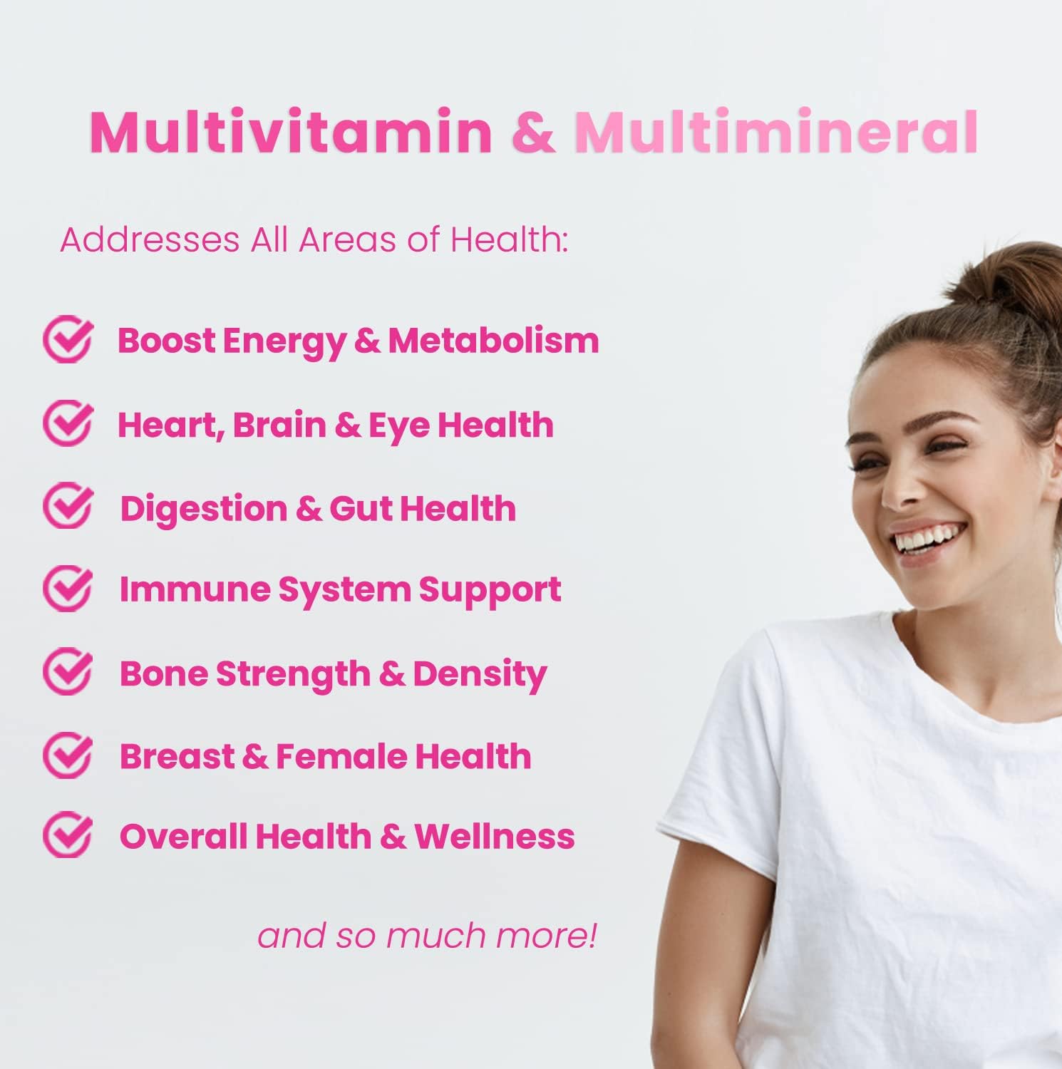 NutraChamps Multivitamínico para Mujeres - 120 Gominolas - Vitaminas A, B, C, D, E, Biotina, Ácido Fólico