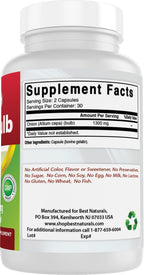 Best Naturals Bulbo de Cebolla Seco 1300mg por Porción - 60 Cápsulas - También Conocido Como (Allium Cepa)