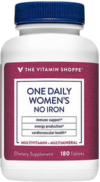 Once Daily Women's Multivitamin con Vitamina D3 y Minerales, Sin Hierro – 180 Comprimidos