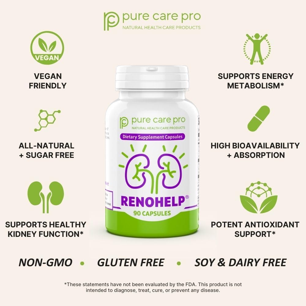 Renohelp Suplemento de Apoyo Renal, 90 Cápsulas
