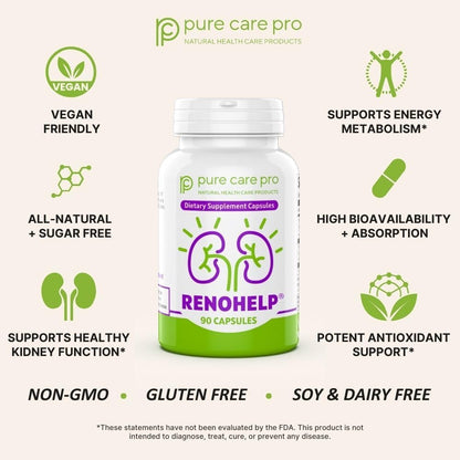 Renohelp Suplemento de Apoyo Renal, 90 – Fórmula vegana, sin gluten ni soja – Image 4