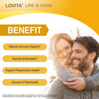 Lovita Propóleo Cápsulas | 800 mg, Concentración 5:1 | Extracto Natural de Propóleo de Abeja | 90 Cápsulas Vegetales (3 Meses)