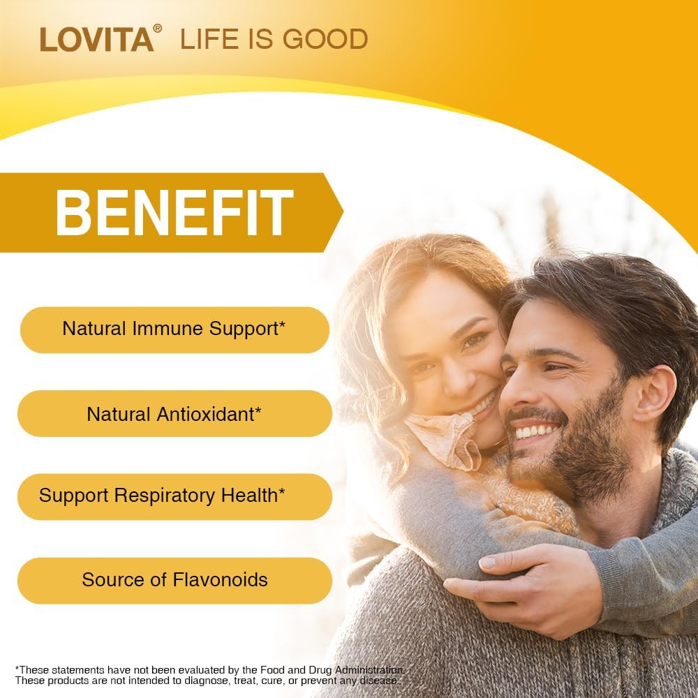 Lovita Propóleo Cápsulas | 800 mg, Concentración 5:1 | Extracto Natural de Propóleo de Abeja | 90 Cápsulas Vegetales (3 Meses)