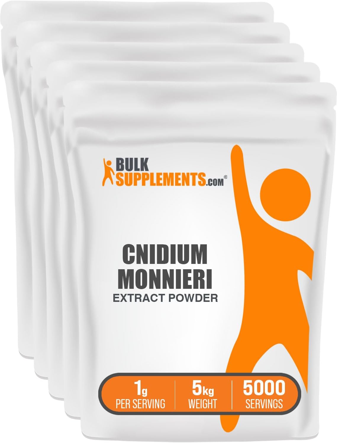 BulkSupplements Extracto de Cnidium Monnieri en Polvo - Sin Gluten - 1 kg (5 Paquetes)