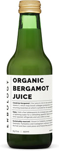 Zumo de Bergamota 100% Orgánico 250ml (Caja de 12) - Rico en Flavonoides Bioactivos - Sin Azúcar Añadido - No GMO