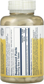SOLARAY Vitamina C de Liberación Prolongada con Escaramujo y Acerola, 1.000 mg, 250 Comprimidos