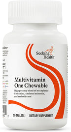 Seeking Health Optimal Multivitamin Chewable - Multivitamínico Masticable con L-5-MTHF, Vitamina B12 y D3