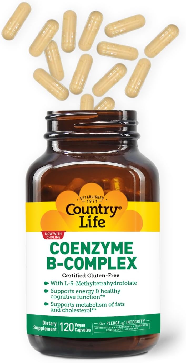 Country Life Coenzima B-Complex, 120 Cápsulas