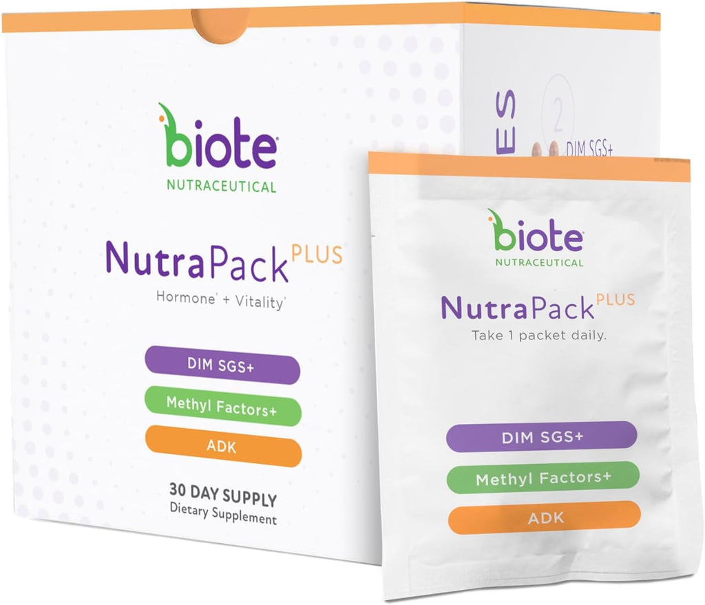 Biote Nutraceuticals - NutraPackPlus - Equilibrio Hormonal + Vitalidad (Sobres Diarios 30 Días)