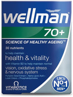 Vitabiotics Wellman 70+ 30 Comprimidos