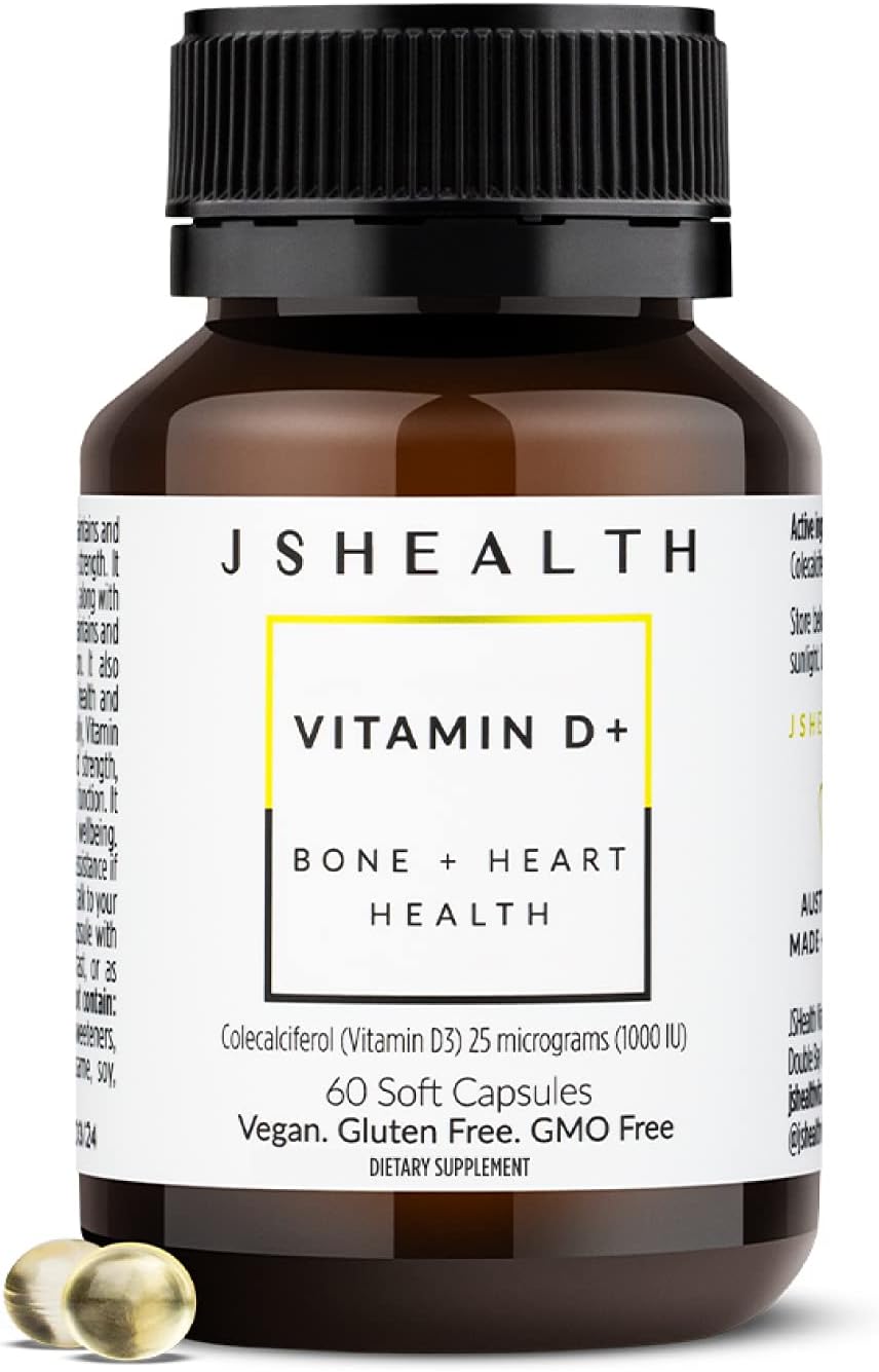JSHealth Vitamina D3 1000 UI - 60 Comprimidos Veganos
