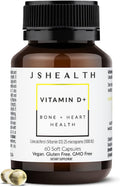 JSHealth Vitamina D3 1000 UI - 60 Comprimidos Veganos