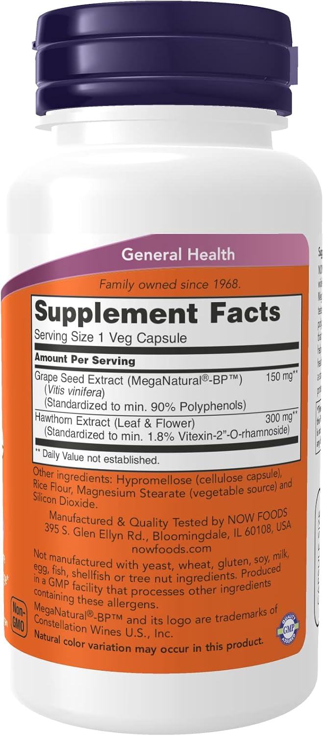 NOW Foods Blood Pressure Health - 90 Cápsulas