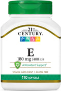 21st Century E 400 UI (Dl-Alfa) Cápsulas Blandas, 110 Cápsulas (Pack de 2)