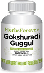 Herbsforever Gokshuradi Guggul - 90 Cápsulas Vegetales - 800 mg