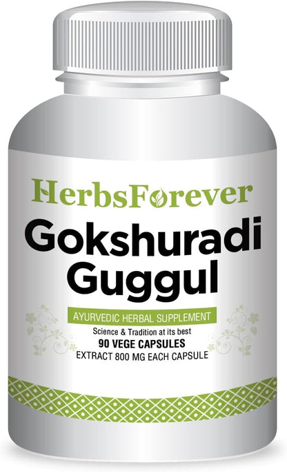 Herbsforever Gokshuradi Guggul - 90 Cápsulas Vegetales - 800 mg – Image 1