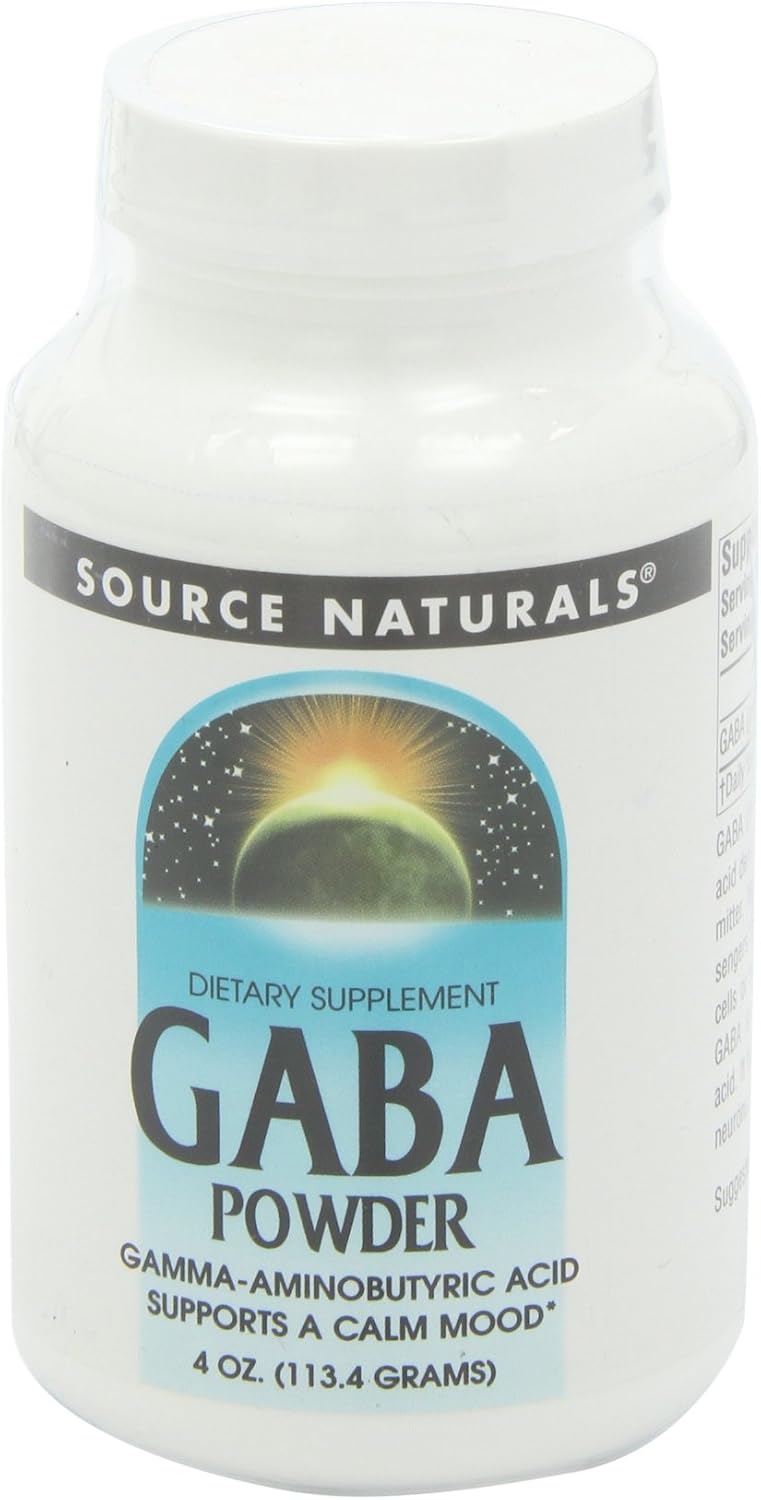 Source Naturals Serene Science GABA, Polvo Vegano Calmante - 113 g (4 oz)
