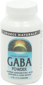 Source Naturals Serene Science GABA, Polvo Vegano Calmante - 113 g (4 oz)