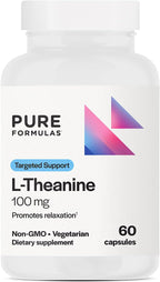 PureFormulas L-Teanina 100 mg - 60 Cápsulas Vegetarianas