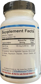 Ortho Molecular Product Vitamina D3 5000 UI – 120 cápsulas