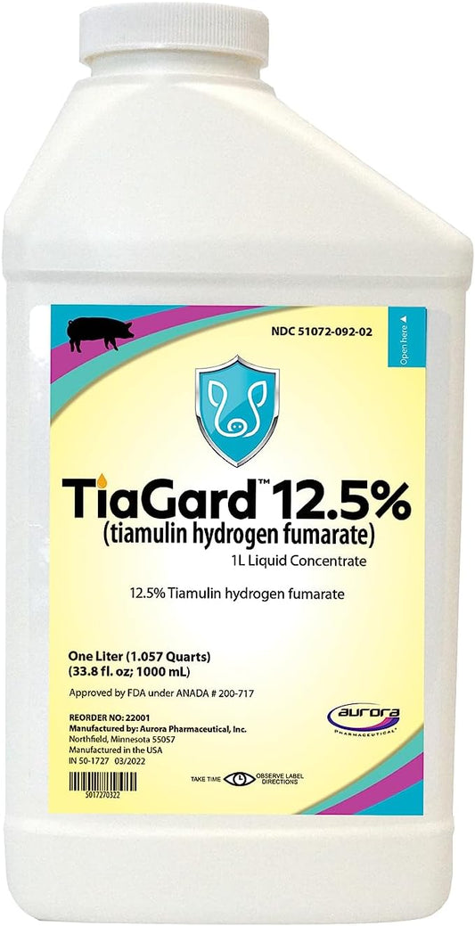 Aurora TiaGard 12.5% Concentrado Líquido, Genérico para Denagard, 1L