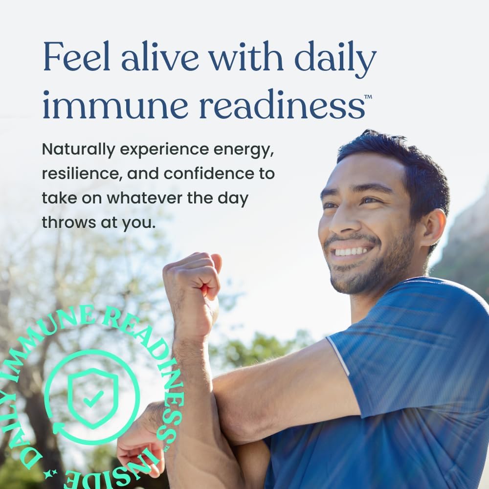 Better Way Health Advanced Immune Readiness – Beta Glucano 1,3/1,6 con Vitamina C, Selenio y Resveratrol – 60 Cápsulas