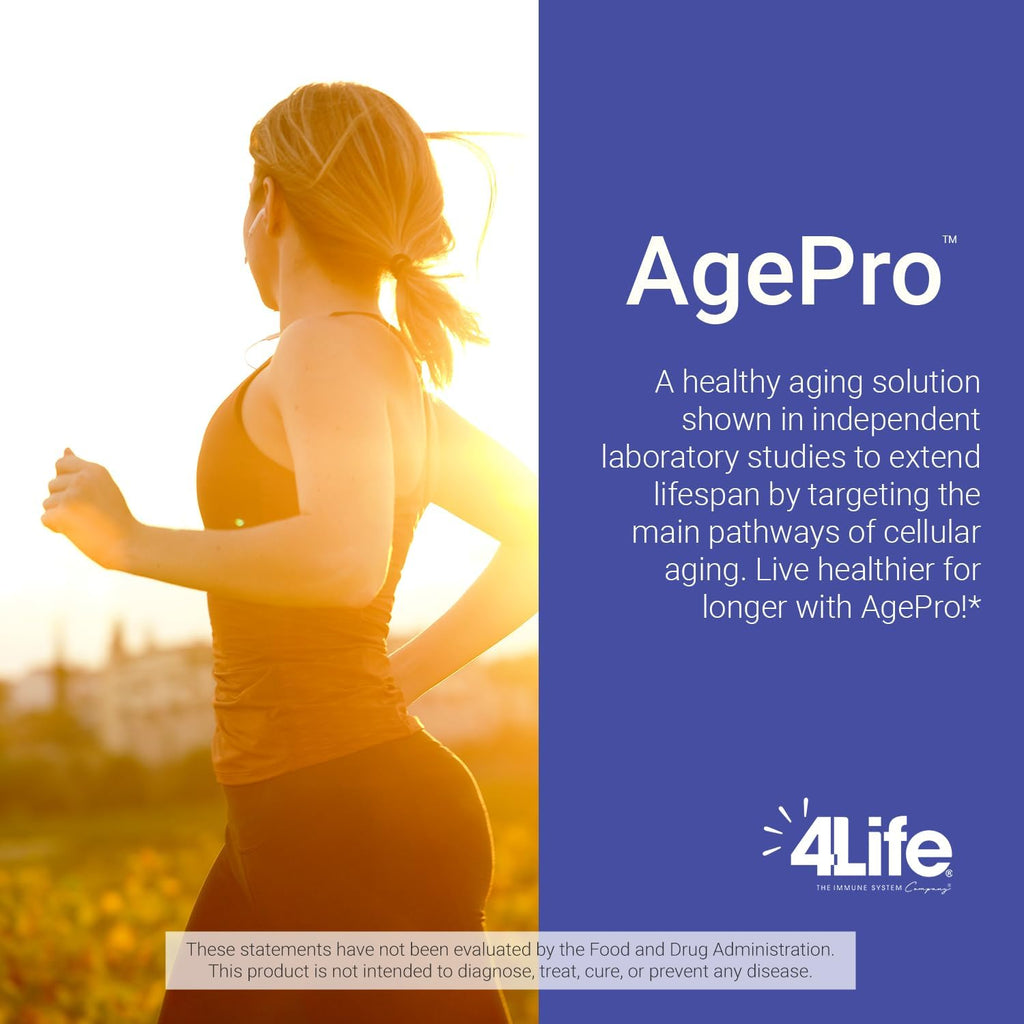 4Life Transfer Factor AgePro - Apoyo al Envejecimiento Saludable con NMN (60 Cápsulas)