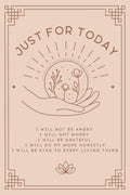 Just for Today Reiki Journal: Cuaderno en blanco sin rayas con pequeño símbolo Cho Ku Rei en cada página - 120 páginas - 15x23 cm - Diseño de flor de loto - Regalos espirituales Reiki