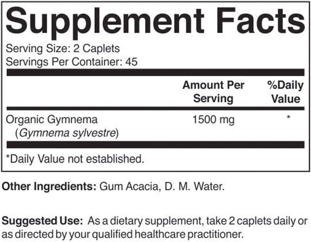 Brieofood Gymnema Orgánico 1500mg – 90 Comprimidos Vegetarianos