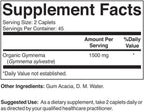 Brieofood Gymnema Orgánico 1500mg – 90 Comprimidos Vegetarianos