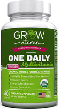 grow vitamin Multivitamínico Diario para Mujeres - 24 Vitaminas y Minerales - 60 Cápsulas - 2 Meses de Suministro