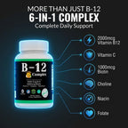 THIS LITTLE HOUSE OF MINE B-12 Vitamin Complex, 2000mcg B-12 con Vitamina C