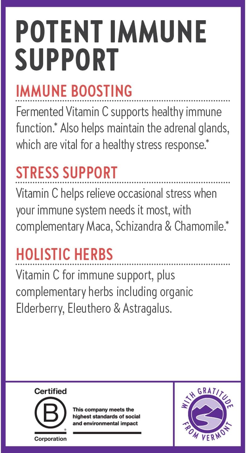 New Chapter Vitamina C Immune Defense + Saúco - 90 Comprimidos
