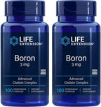 Life Extension Boro 3 mg - 100 Cápsulas Vegetarianas
