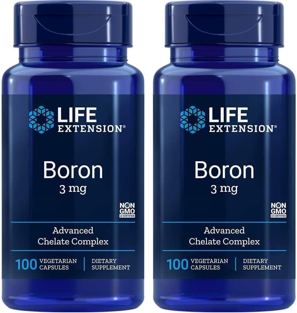 Life Extension Boro 3 mg - 100 Cápsulas Vegetarianas