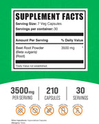 Cápsulas de Raíz de Remolacha - BulkSupplements.com